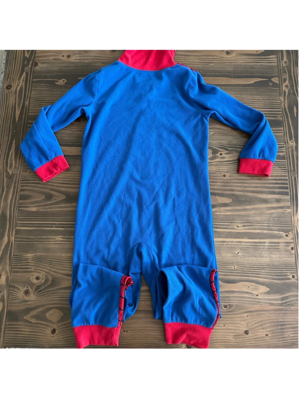Marvel Spider-Man Boys Hooded One Piece Pajamas Sleeper Size M